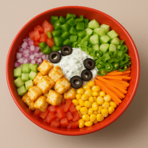 virat salad paneer toping